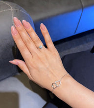 Eternal Ice Combo – Solitaire Ring & HeartLink Bracelet Set by Atrangi Jewellery
